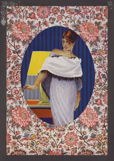 Placa de moda Art Deco de Rene Vincent